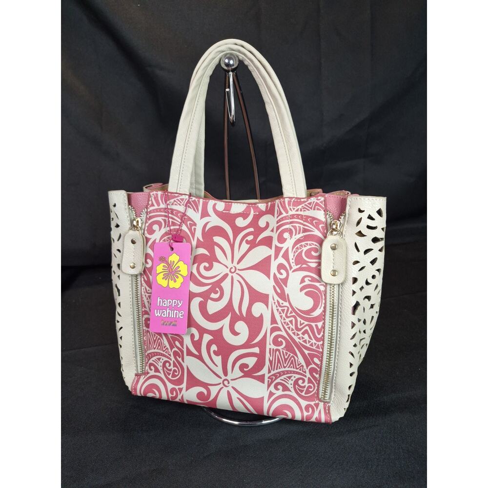 Happy Wahine Shoulder Bag Purse Hawaiian Tropical Beach , New , Never Used..